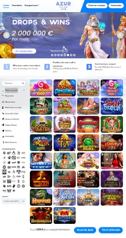 la aplicaci贸n y la interfaz de VEGAZ CASINO