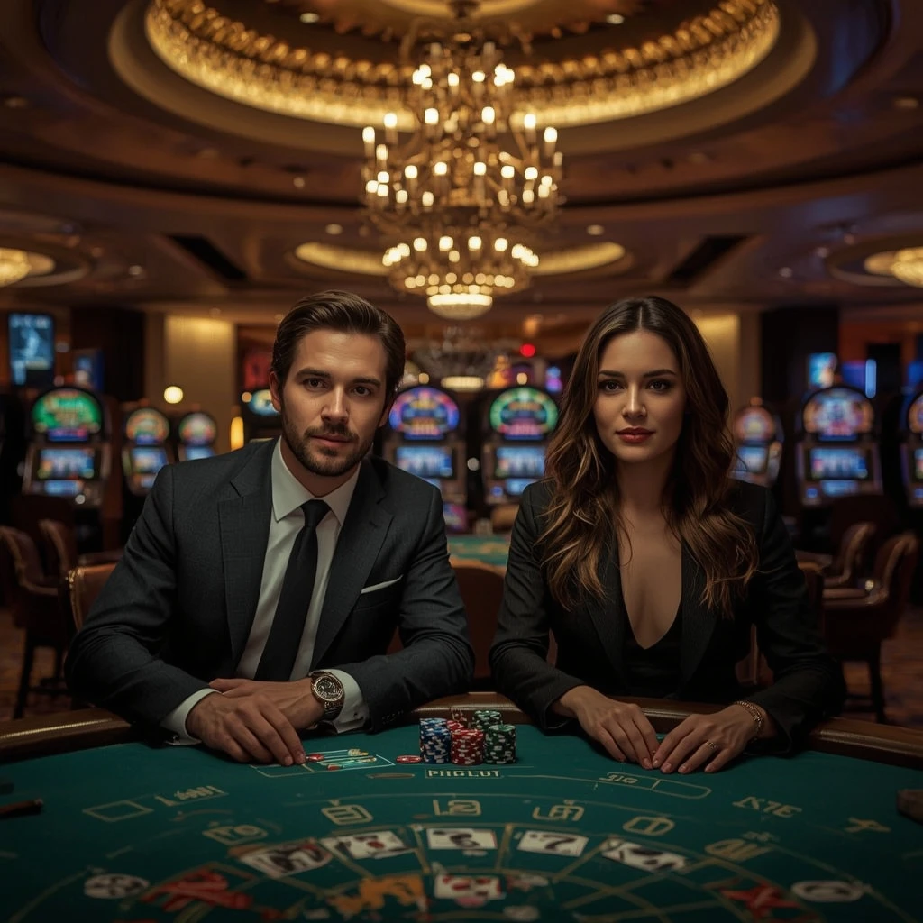 Dos jugadores de póker en VEGAZ CASINO (Chile)
